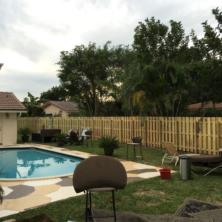 a brand new pool fence installation in San Antonio